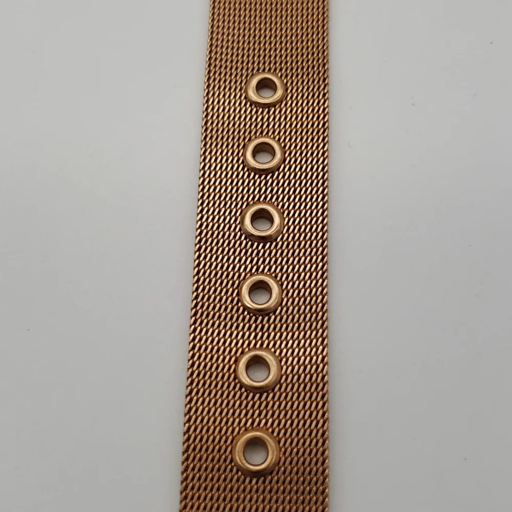 Eddie Borgo The Soho Rose Gold Watch-Woven Strap Quartz Movement